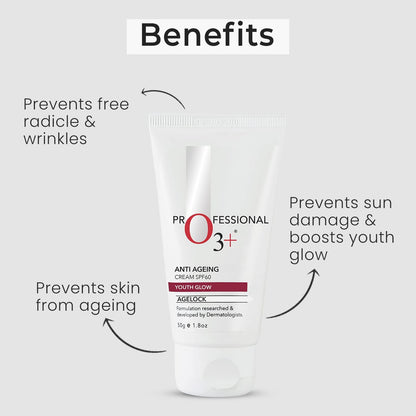 O3+ Agelock Anti Ageing Cream Spf-60,50 Gm