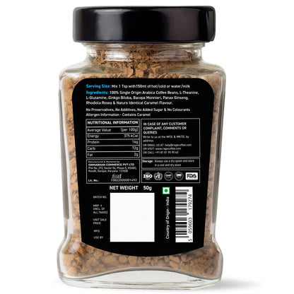 RAGE COFFEE Creme Caramel - Flavored Instant Coffee Powder for both Hot & Cold Coffee, 100% Single Origin Arabica Coffee Beans Powder, Premium Coffee Infused with Plant Vitamins (CREME CARAMEL)