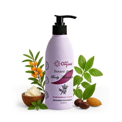 Botani Glow Herbal Moisturizer – With Seabuckthorn, Amla, Tulsi, Green Tea, Aloe Vera, Jojoba & Almond Oil | Deep Hydration, Skin Regeneration, Glow & Nourishment | For All Skin Types | 250 ML