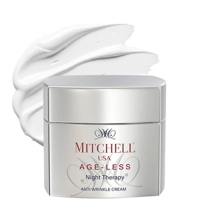 Mitchell USA Night Therapy Anti Aging Night Cream for Women & Men | Reduce Wrinkles & finelines | Lotus Seed Extract & Brahmi Extract | Cocoa Seed Butter Citric Acid | For All Glowing Skin Types | 50g