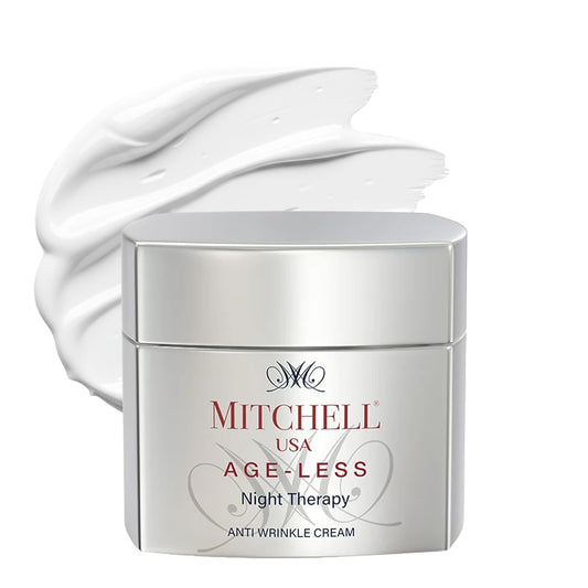 Mitchell USA Night Therapy Anti Aging Night Cream for Women & Men | Reduce Wrinkles & finelines | Lotus Seed Extract & Brahmi Extract | Cocoa Seed Butter Citric Acid | For All Glowing Skin Types | 50g