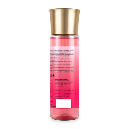 Bella Vita Luxury Hot Mess Woman Body Spray Mist Perfume with Citrus Mandarin, Passionfruit, Rose, Jasmine, Vanilla & Musk Long Lasting Fragrance, 150ML