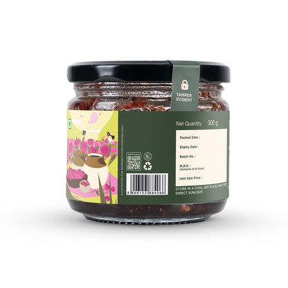 Two Brothers Natural Gulkand | Rose Petal Jam Made Without Refined Sugar | Sweetened with Raw Honey & Mishri | Natural & Traditional Preserve | Desi Gulab Gulkand