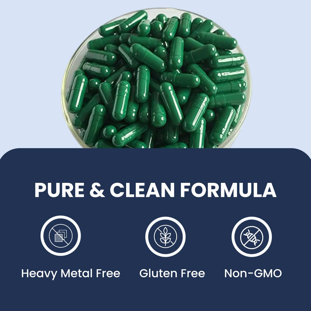 ZEROHARM Veg Omega (EPA 15% + DHA 25%) Capsules 500mg | Veg Omega Supplement for Men and Women | Supports Eyes, Skin, Muscles, Bones and Joints | Sourced from Algae | 60 Capsules