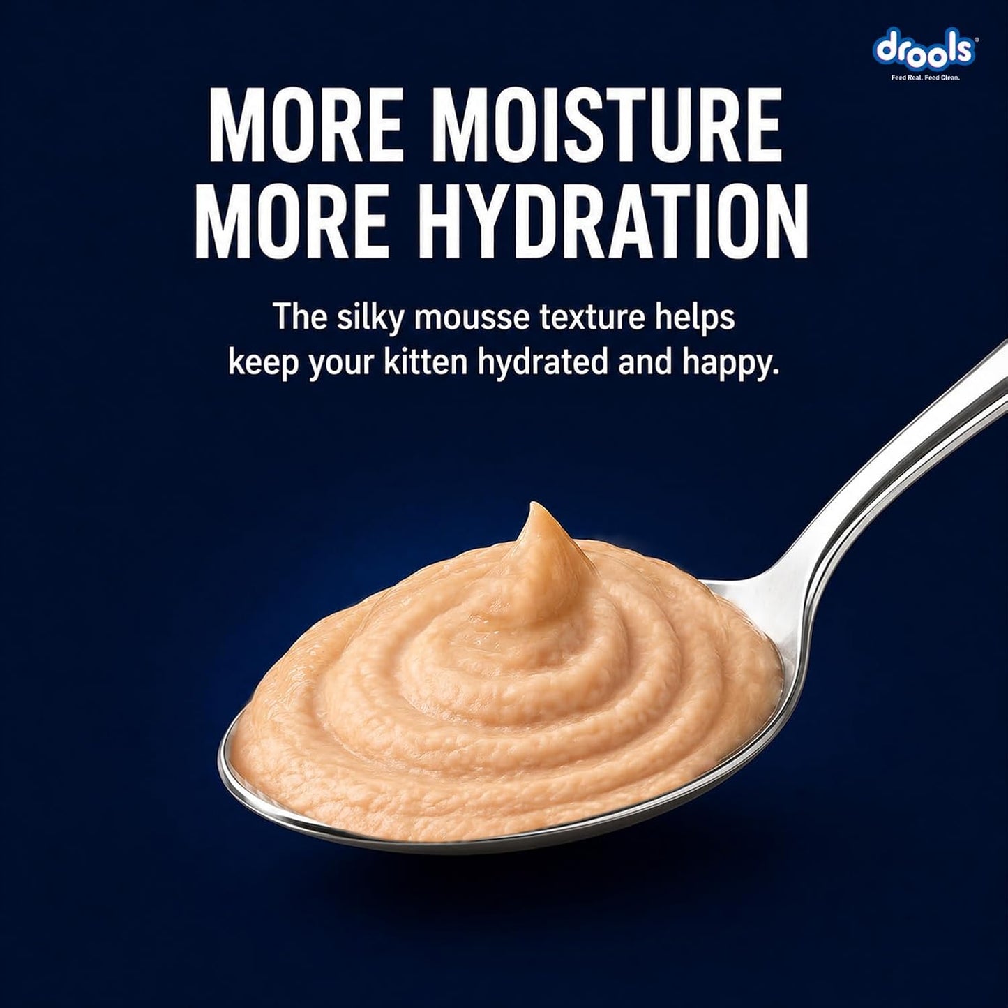 Drools Kitten Wet Mousse 80g | Chicken | High Protein | Supports Hydration & Easy Digestion | Grain Free | No Artificial Additives | Enriched with Vitamins & Antioxidants