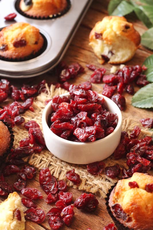 LILA DRY FRUITS Californian Dried and Sweet Sliced Cranberries | Real dried fruit without Sugar | No added Preservatives | Dehydrated Superfood Vegan & Non GMO Fruit Perfect for Gifting