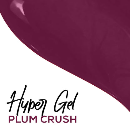 RENEE Hyper Gel Nail Paint - Plum CrushQuick Drying, Glossy Finish, Long Lasting, Chip resisting Formula with High Shine Polish, Acetone & Paraben Free, 10ml