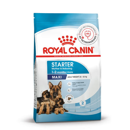 Royal Canin Maxi Starter, Mother & Babydog Food, 1 Kg, Dry Food, Supports Complex Natural Defence & digestive health, Provides Gestation/Lactation Support, Supports Easy rehydration
