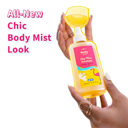Plum BodyLovin' Lily Miss Sunshine Body Mist| Long Lasting Fresh Summer Fragrance With Notes Of Lily, Bergamot & Pear | Travel-Friendly Perfume Body Spray 150ml