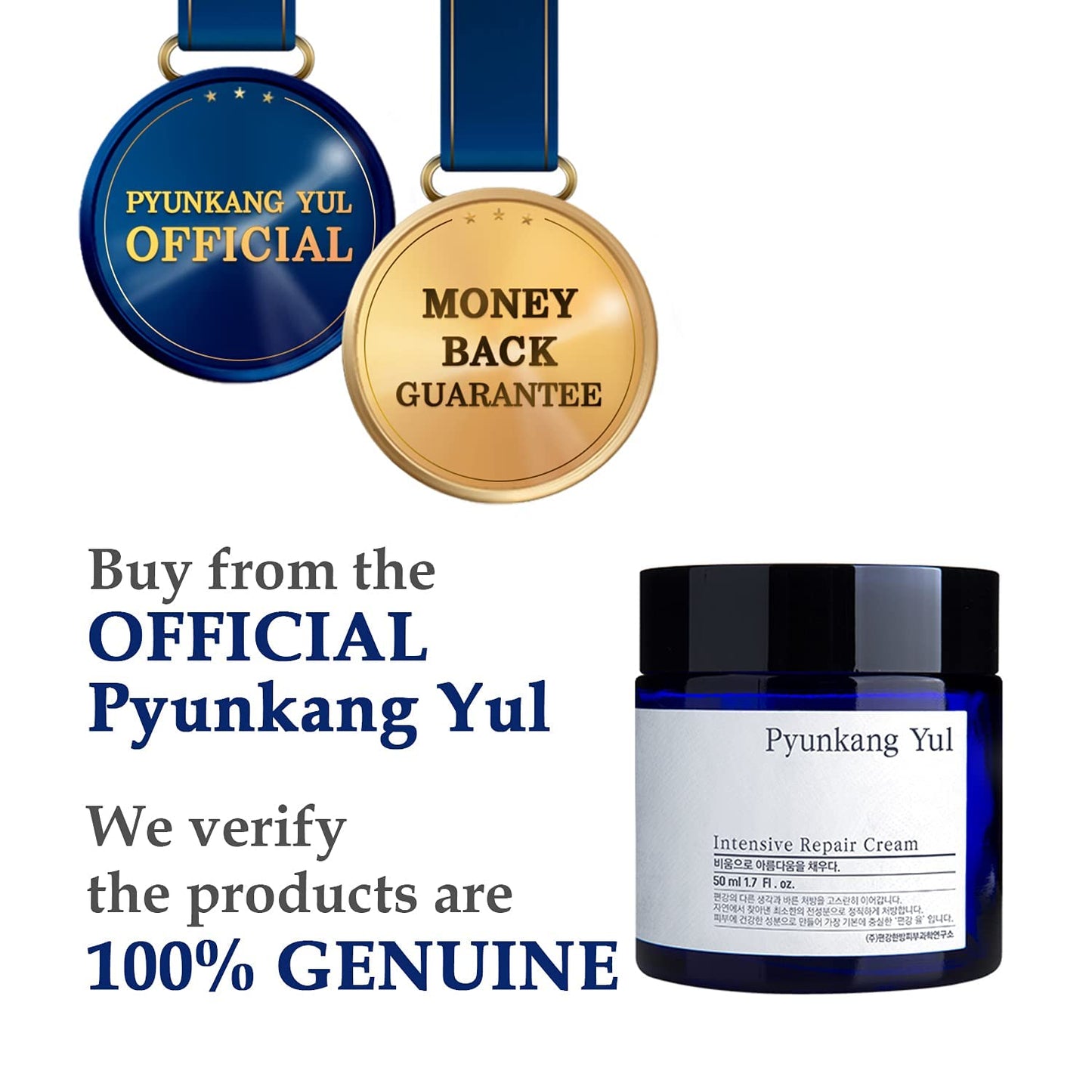 [PKY] Pyunkang Yul Intensive Repair Cream for Dry & Tight Skin with Deep Hydration, Ceramides for Strengthening Moisture Barrier, Zero-Irritation, Korean Skincare (50ml)