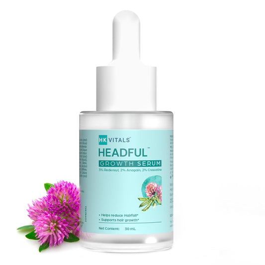 HealthKart HK Vitals Headful Growth Serum with 3% Redensyl, 2% AnaGain, & 2% Cressatine (30ml) | For Hair Growth & Strong Hair | Dermatologically Tested