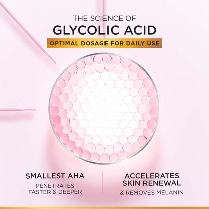 L'Oréal Paris Glycolic Bright Daily Foaming Face Cleanser, 100ml Glycolic Acid face wash | For dull skin | gently cleanses skin | Non-Drying
