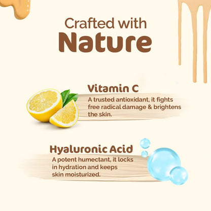 Mamaearth Hydra-Glow CC Serum with Vitamin C & Hyaluronic Acid - Honey - 30 ml | Hydrates Skin | Natural Coverage| SPF 30