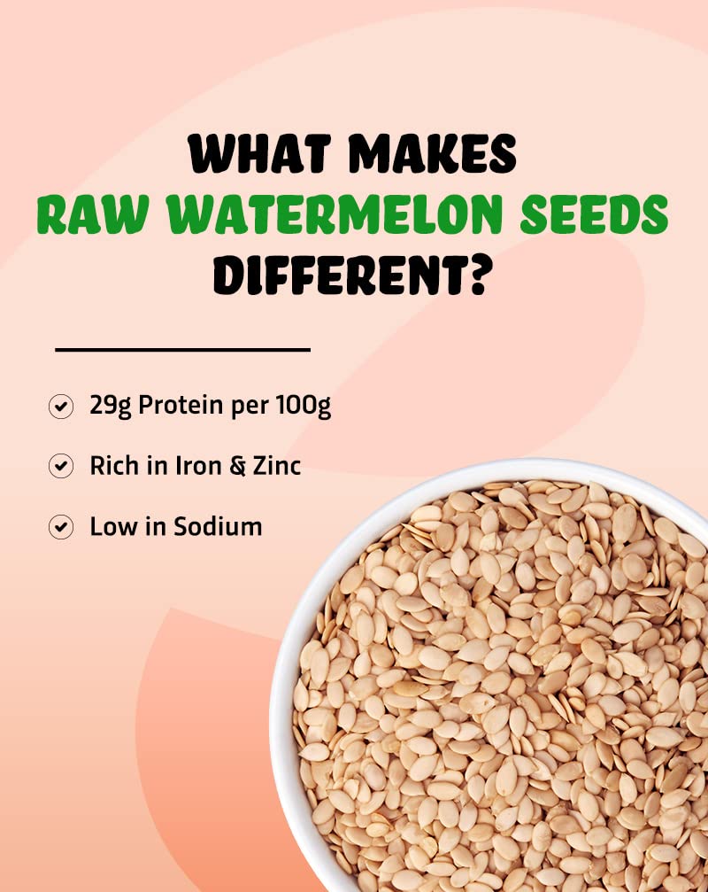 True Elements Watermelon Seeds 250g - High in Protein | Magaj Seeds | Source of antioxidants