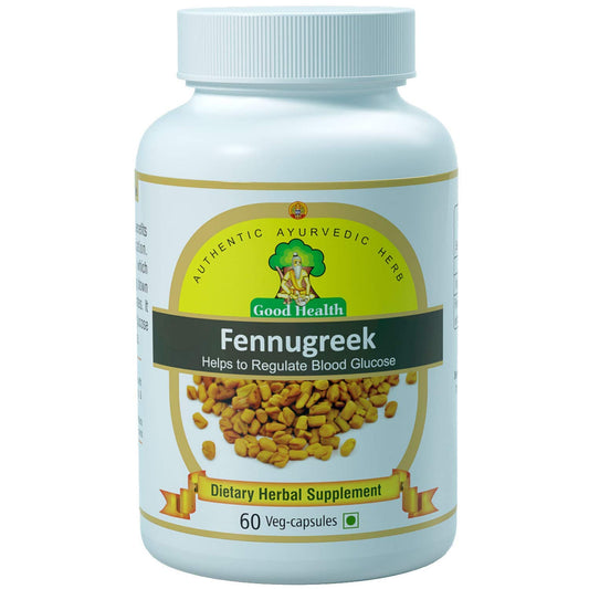 Fennugreek Extracts (500mg X 60 Veg Capsules) - Dietary Herbal Supplement - Helps to Regulate Blood Glucose