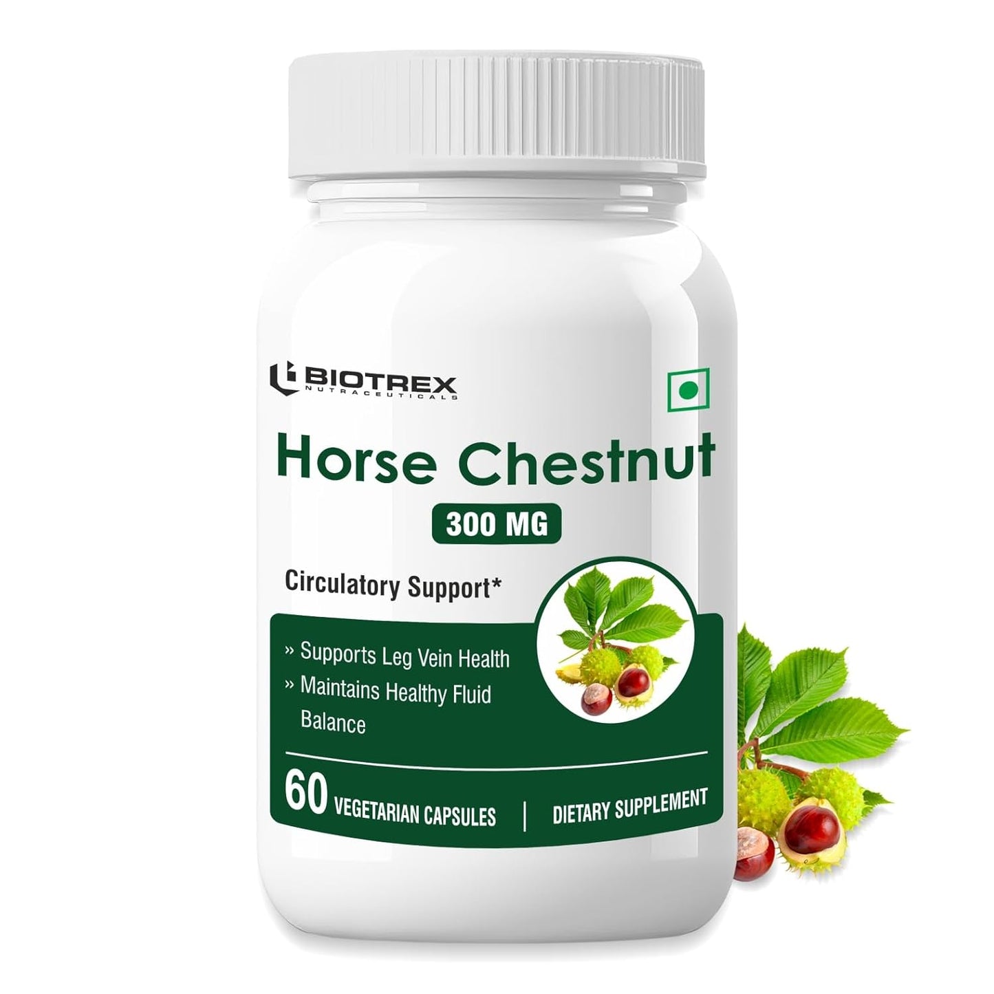 Biotrex Nutraceuticals Horse Chestnut 300mg - 60 Veg Capsules