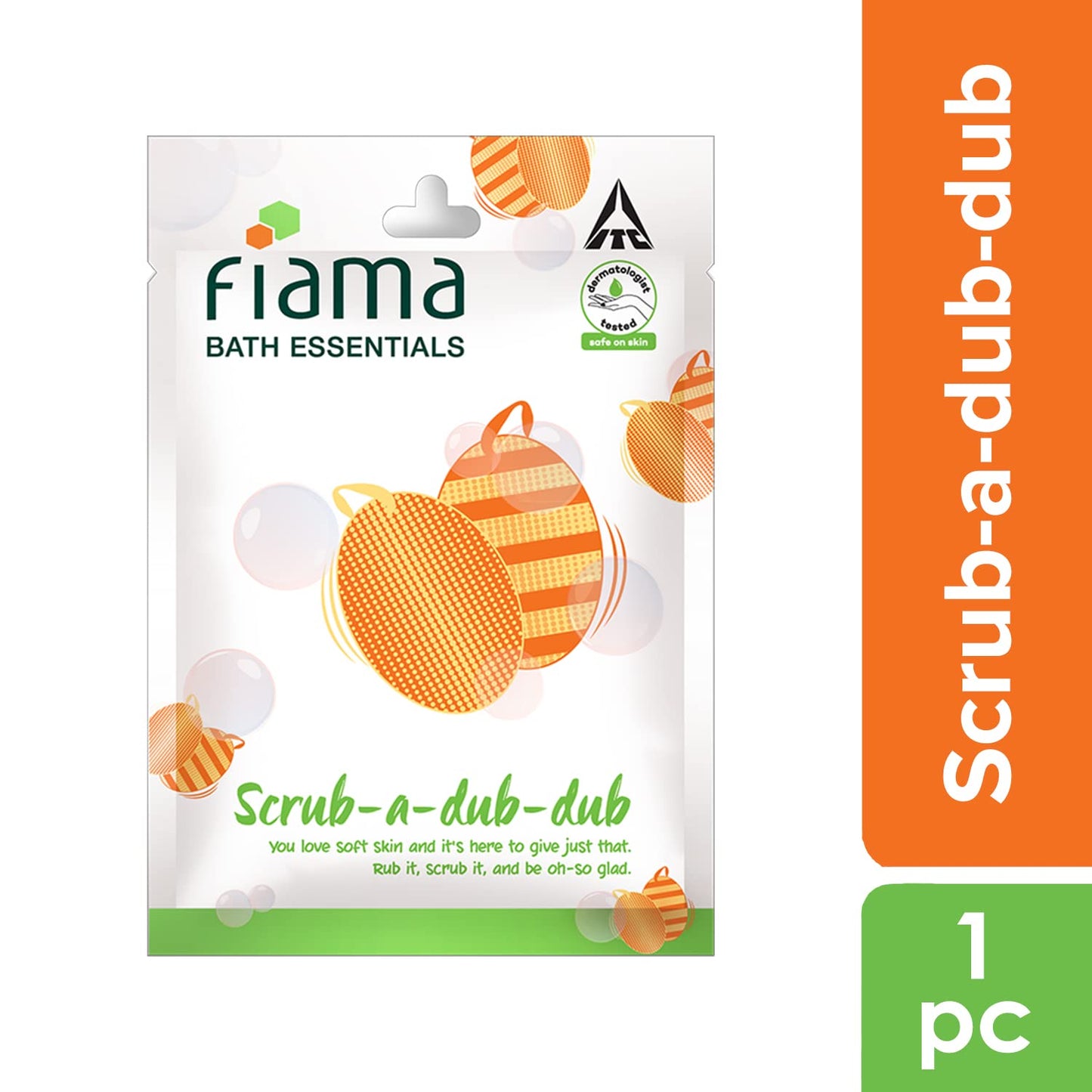 Fiama Bath Essentials Scrub-A-Dub-Dub Bathing Scrub, Dermatologist Tested, Safe on Skin, Pack of 1