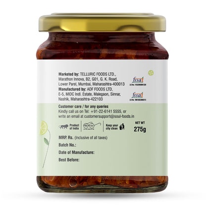 ADF Soul lime pickle | Bursting with spice and tang, crafted in 100% Olive Oil | 275g