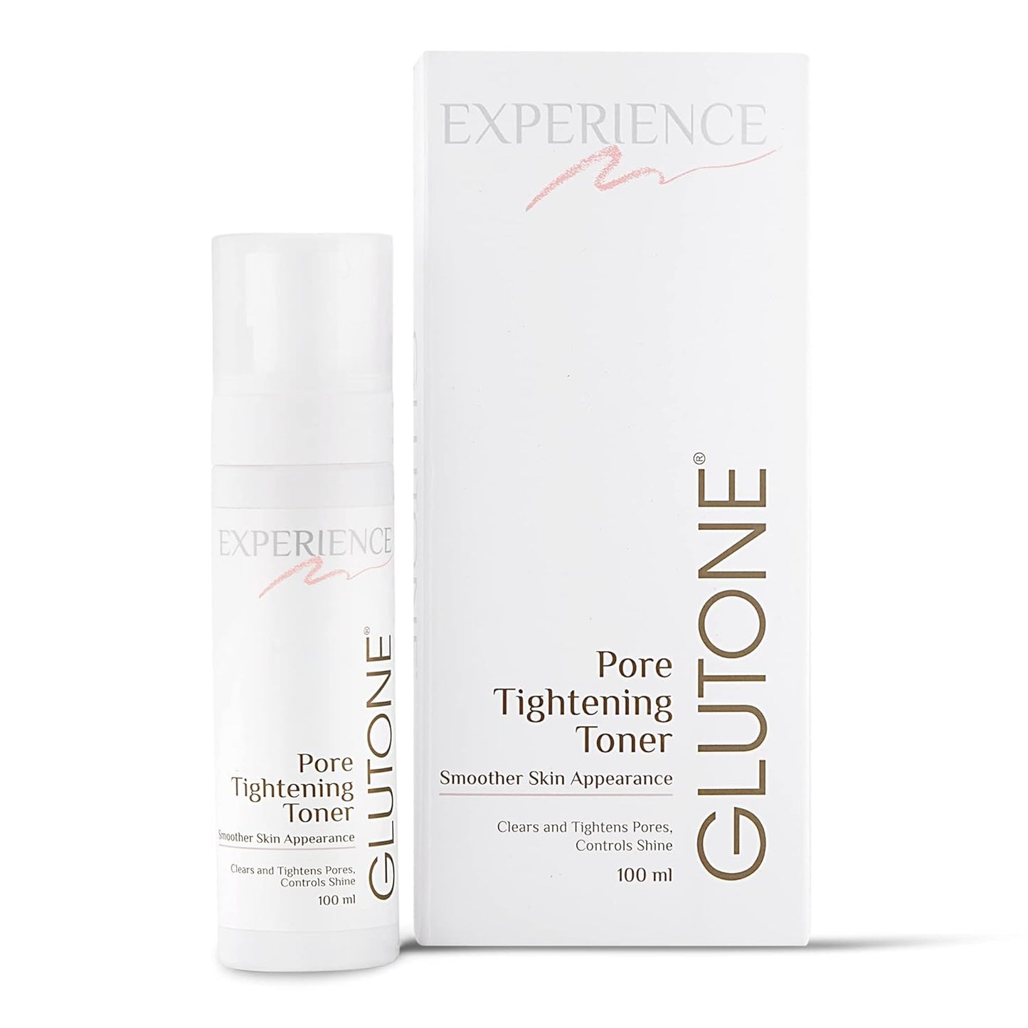 GLUTONE Pore Tightening Toner bottle and packaging on a white background
