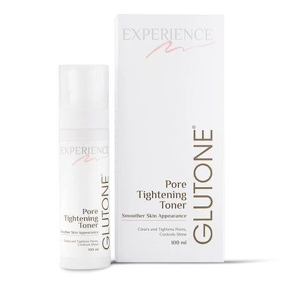 GLUTONE Pore Tightening Toner bottle and packaging on a white background