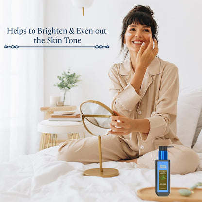 Blue Nectar Green Tea Face Cream Moisturizer for Oily Skin with Hyaluronic Acid, Vitamin C, Rosehip for Women and Men (14 Ayurvedic Herbs, 100ml)