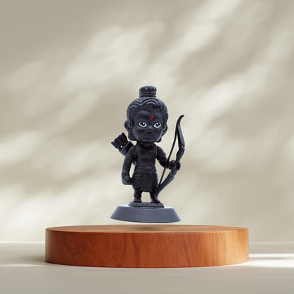 Shri Ram Lalla Figurine Showpiece for Car Dashboard, Home Office | Ram Ji Murti Statue for Hindu Temple, Spiritual Decor | Gift for Devotees