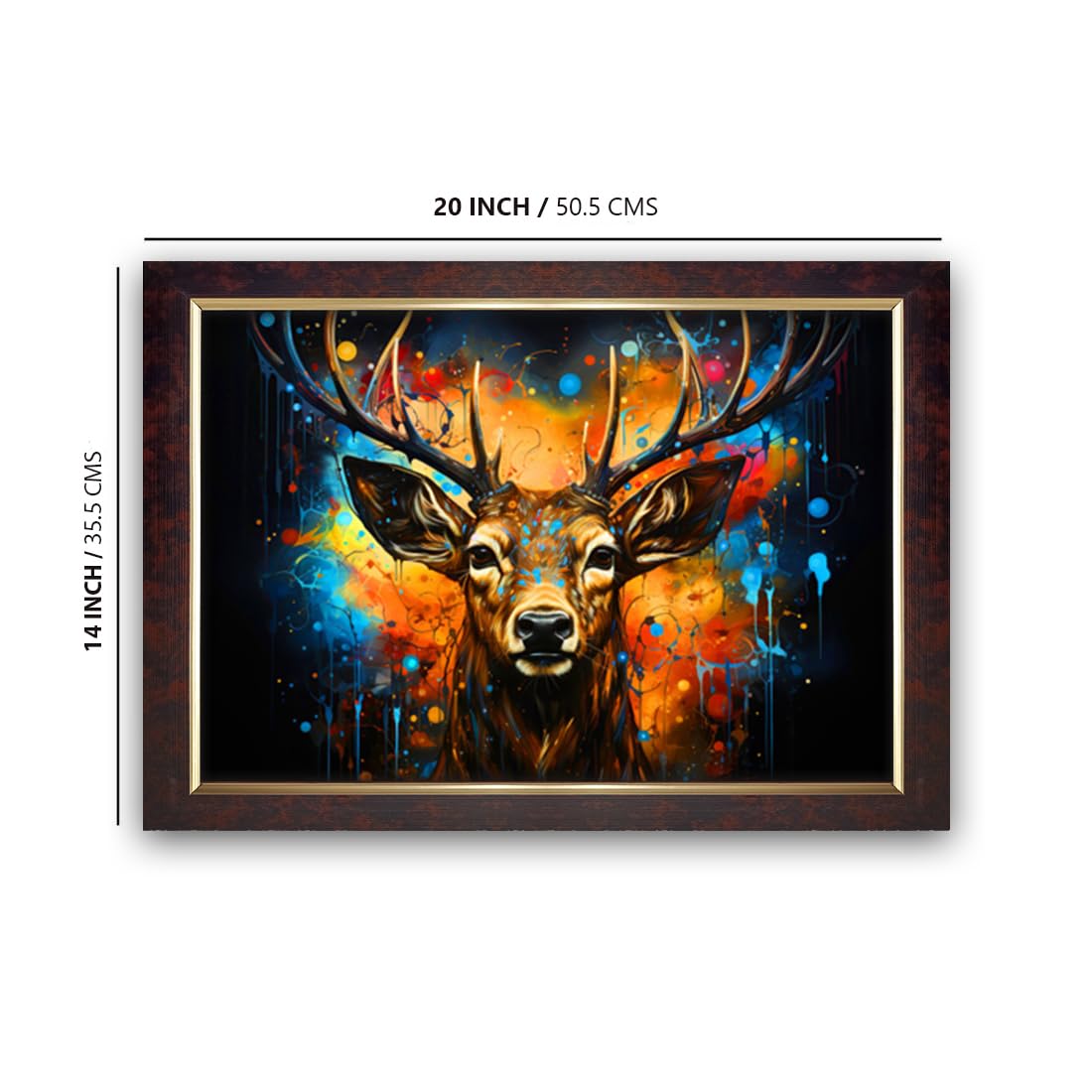 Premium Sparkle Lamination, Deer Photo Frame, Copper Gold, 14x20 Inch 24191
