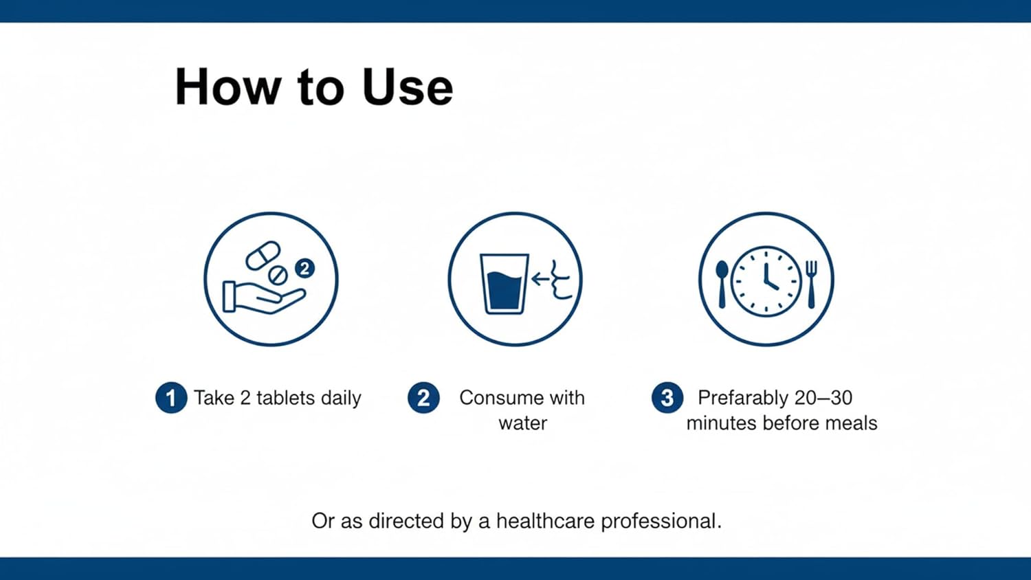 Instructions on how to use a medication with icons and text.