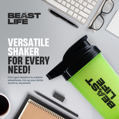 BeastLife Micronised Creatine Monohydrate with Free Shaker | 125g | 33 Servings | Tropical Tango | NABL Lab Tested | Rapid Absorption for Muscle Strength & Athletic Performance | Super Micronised Creatine Powder