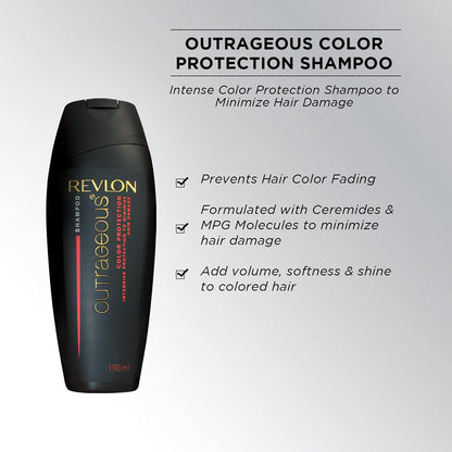 REVLON Outrageous Color Protection Hair Shampoo - 190 Ml, 190 ml