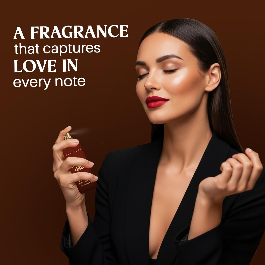 Glamveda Luxury Coffee Date | Long Lasting Perfume | Perfume for Woman 20ml | with Rose, Coffee, Musk, Vanilla | Floral & Fruity Premium Fragrance for Women