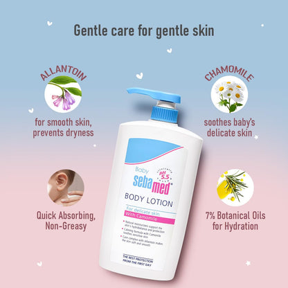 Sebamed Baby Body Lotion|pH 5.5|Vegan|750 ml