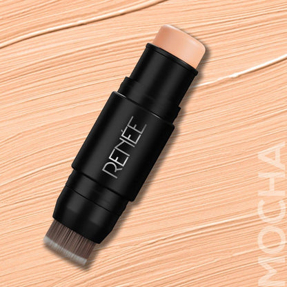 RENEE Face Base Foundation Stick with Applicator - Mocha, 8gm
