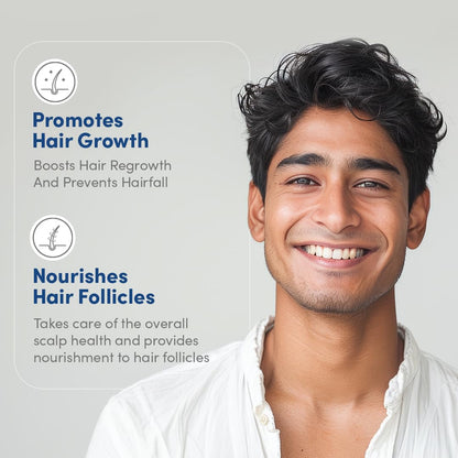 Man Matters Hair Oil With Rosemary, Onion, Bhringraj, Shikkai, Brahmi & Amla Oils | Reduces Hair Breakage, Nourishes Hair & Protects Shine | 100ml