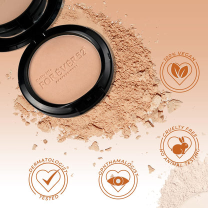 Daily Life Forever52 Two Way Cake Compact for All Skin Types | Lightweight Satin Matte Finish, Oil-Control, Sun Protection, Long-Lasting Coverage, Smooth & Healthy Glow (Medium Shade With Golden Undertone, 12g)