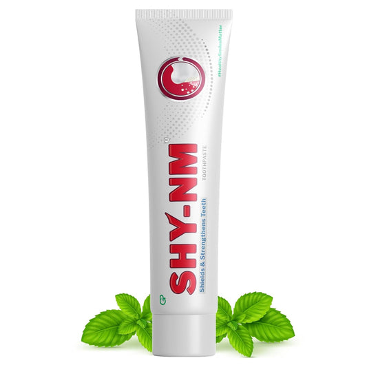 SHY-NM Sensitivity Toothpaste (Pack of 1) 100g | Instant and long-lasting relief from Dental Sensitivity | Remineralises Teeth | SLS free, Parabens free and Vegan friendly | Fresh Mint Flavour