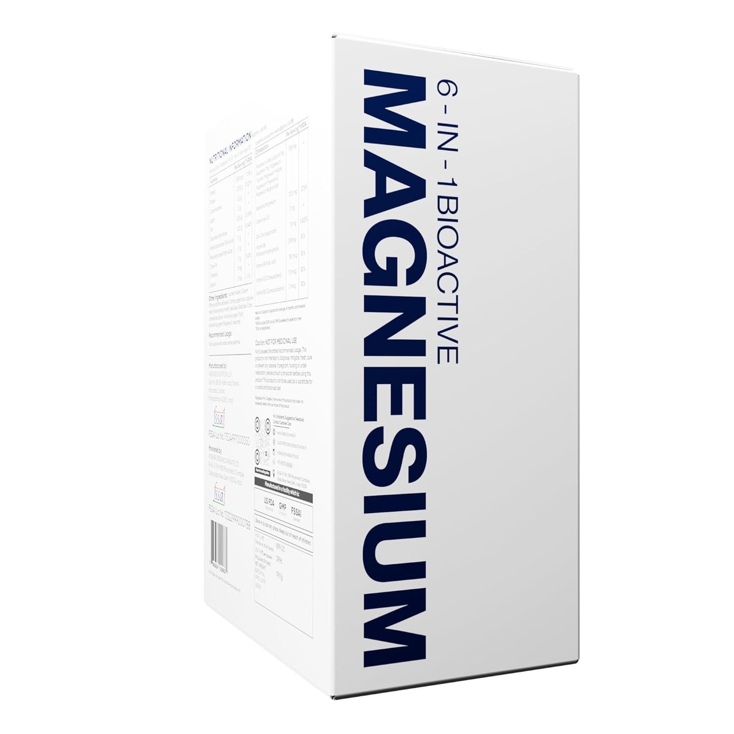 Beautywise TriTab Magnesium Complex | 6-in-1 High-Absorption Magnesium (Aquamin, Lipoza Bisglycinate) 355 mg & Co-Actives | Smart Timed-Release for Sleep, Muscle Recovery & Nerve Health | 30 Capsules