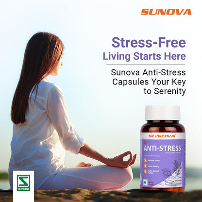 Sunova Anti-Stress (Stress Relief Formula), 60 Capsules
