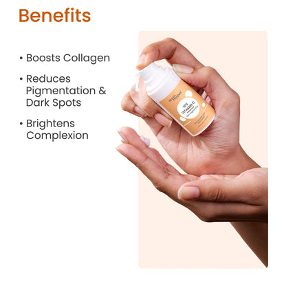 Earth Rhythm 10% Vitamin C Serum for Glowing & Brightens Skin, Provides Glow, Hydrates Skin - 15ml