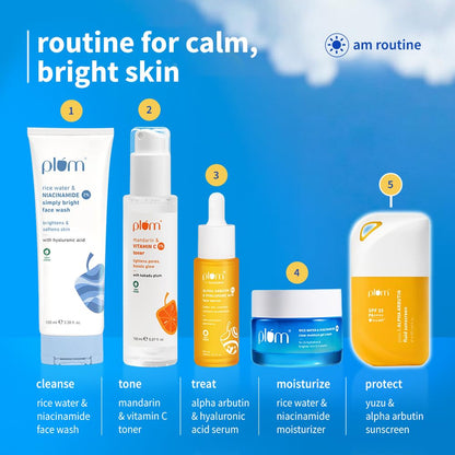 Plum Yuzu & Alpha Arbutin Weightless Fluid Sunscreen 35 PA++++  | Helps Fade Tan & Dark Spots | Ultra-light Texture | 50 gm