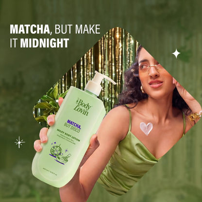 Plum BodyLovin’ Matcha, But Disco Milky Body Lotion | Calming & Smoothening Body Lotion | Lightweight Milky Hydration | Matcha Green Tea, Magnesium & Coconut Milk | Lactonic Matcha Fragrance | 400 ml