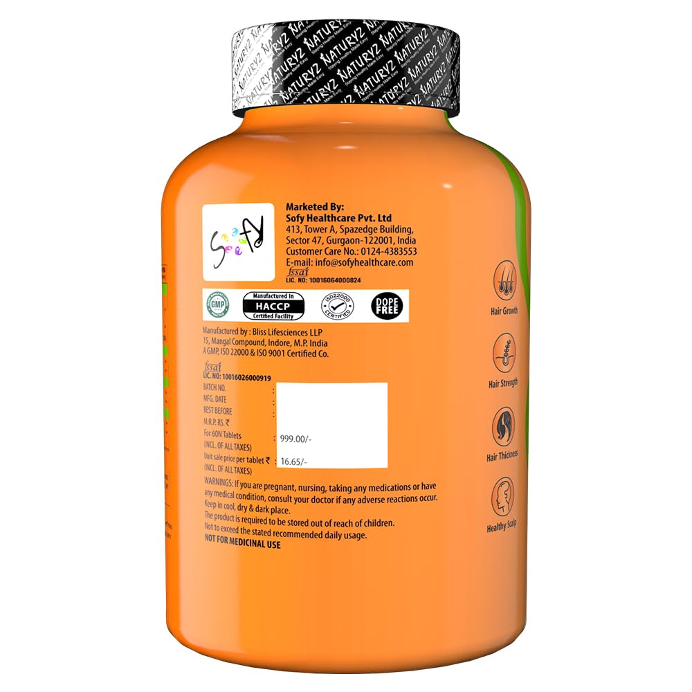 Orange supplement bottle with black cap on a white background