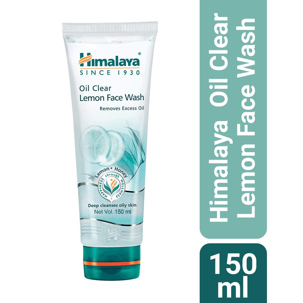 Himalaya Oil Clear Lemon Face Wash tube with packaging on a white background