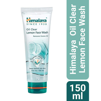 Himalaya Oil Clear Lemon Face Wash tube with packaging on a white background