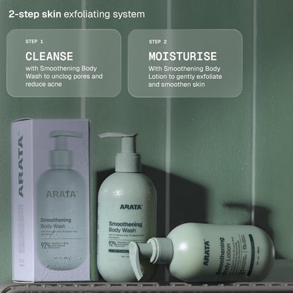 Arata 1% Salicylic Body Wash for Bacne & Dry Skin | 92% Reduction in Body Acne Causing Bacteria | Exfoliating Shower Gel for Rough & Uneven Skin | Scientifically Proven & Derma Tested | 250 ml
