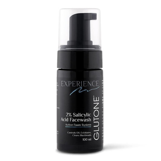 GLUTONE 2% Salicylic Acid Facewash bottle on a white background