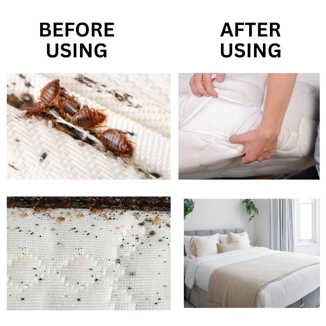 Bed Bug Spray - Natural & Non-Toxic | Repels Bed Bugs, Eggs & Dust Mites | Safe for Mattress, Home & Travel | Child & Pet Safe | 200ml