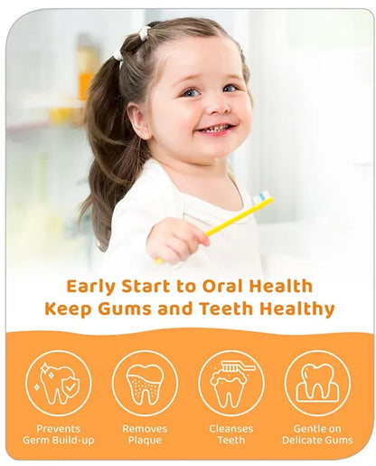 Babyhug Orange Flavoured Tooth Gel for Ages 6 Months+ |100% Natural Ingredients Fluoride Free No SLS/SLES- 50 g (1)