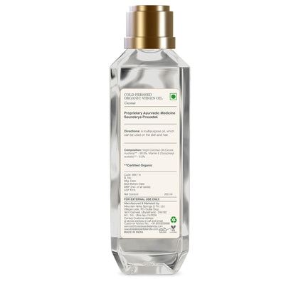 Forest Essentials Organic Pure Cold Pressed Virgin Coconut Oil |100% Pure & Natural