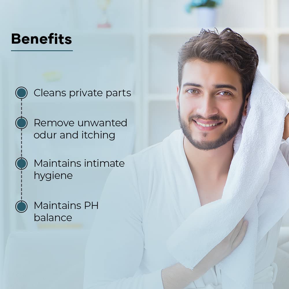 Mars by GHC Natural Intimate Wash for Men - Aloe Vera, Tea Tree Extract and Antibacterial Ingredients | Good Health Company